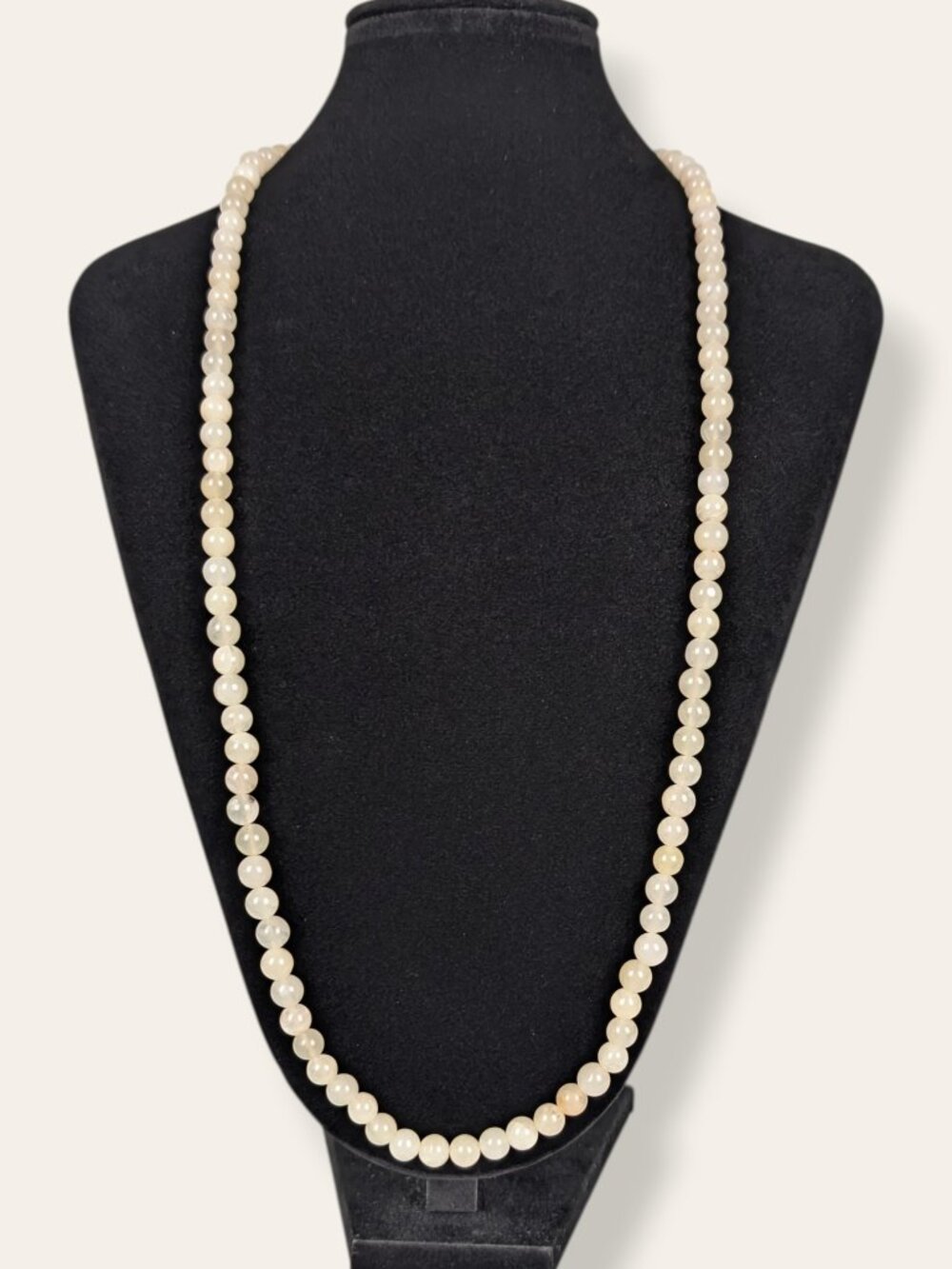 Natural White Nephrite Jade & Green Jadeite Demi Parure - Picture 3 of 9